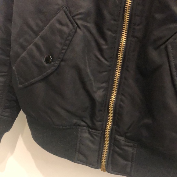 Alpha Industries Black Reversible MA-1 Bomber Flight Jacket - Picture 6 of 11